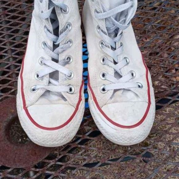 VINTAGE CONVERSE ALL STAR "CHUCK TAYLOR" HIGHTOPS UNISEX L6 M4 - Picture 2 of 10